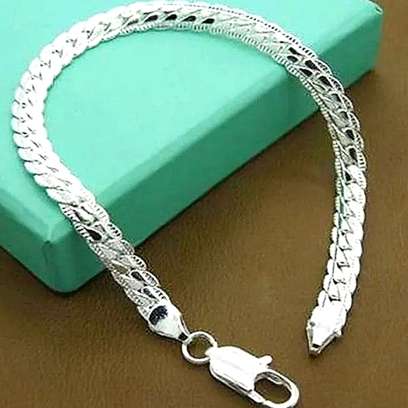 S925 Unisex Authentic Sterling Silver 5MM Bracelet Miami Cuban Link - Picture 11 of 11